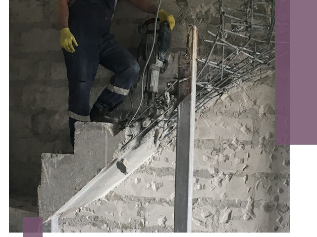 Демонтаж металлических и бетонных лестниц в Сорочинске