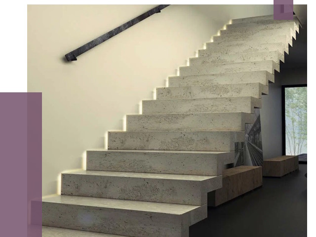 Облицовка бетонных лестниц в Сорочинске от 4648 руб/м2