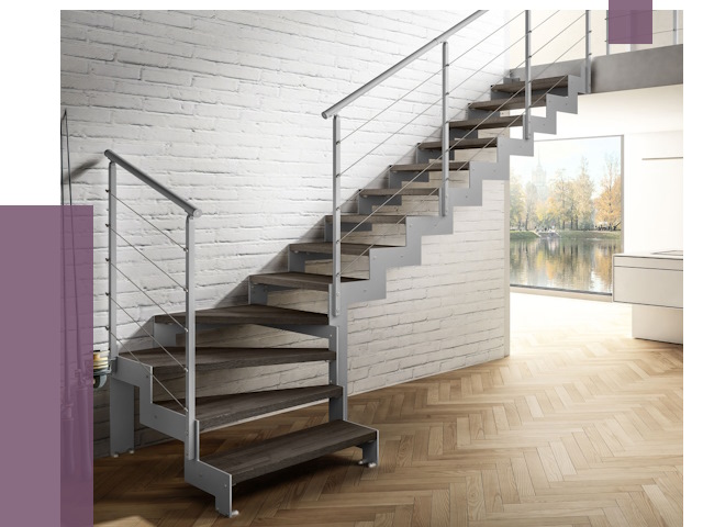 Г-образные лестницы под ключ в Сорочинске от 37439 руб. | ПРОЛЁТ-Срч