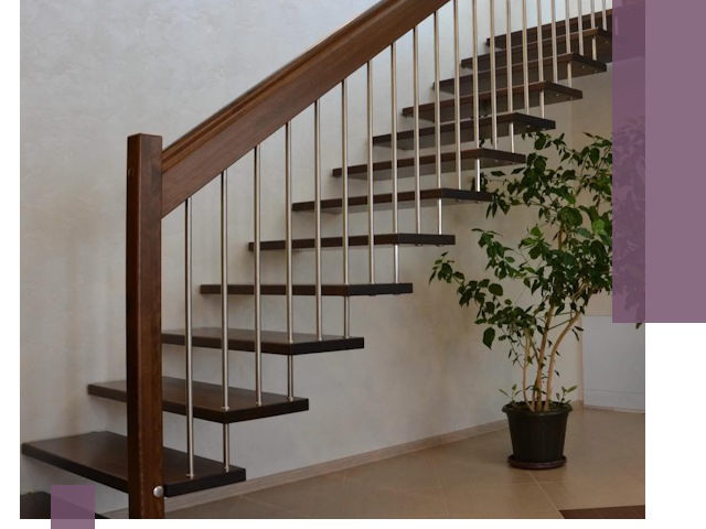 Лестницы на больцах под ключ в Сорочинске – изготовление и монтаж