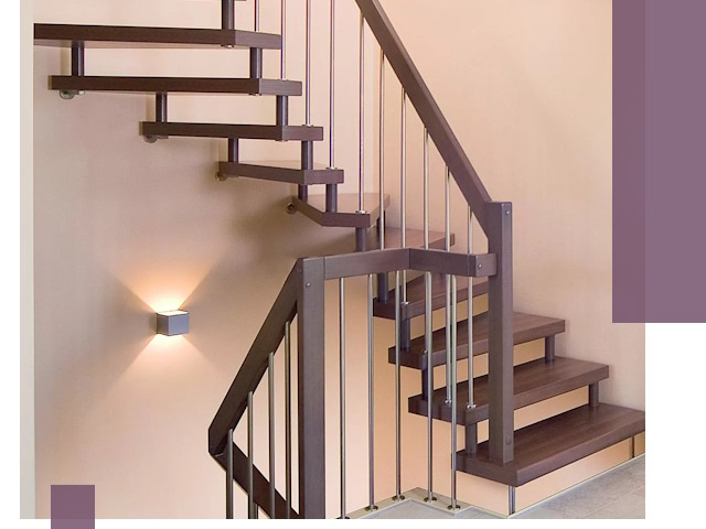 Изготовление лестниц на больцах в Сорочинске под ключ