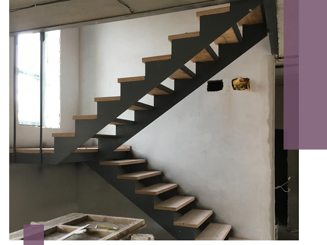 Изготовление лестниц на металлокаркасе в Сорочинске от производителя