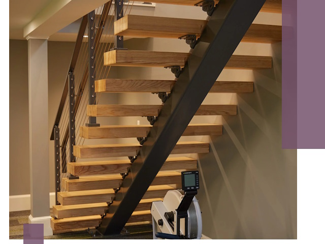 Лестницы на монокосоурах под ключ в Сорочинске - изготовление и монтаж