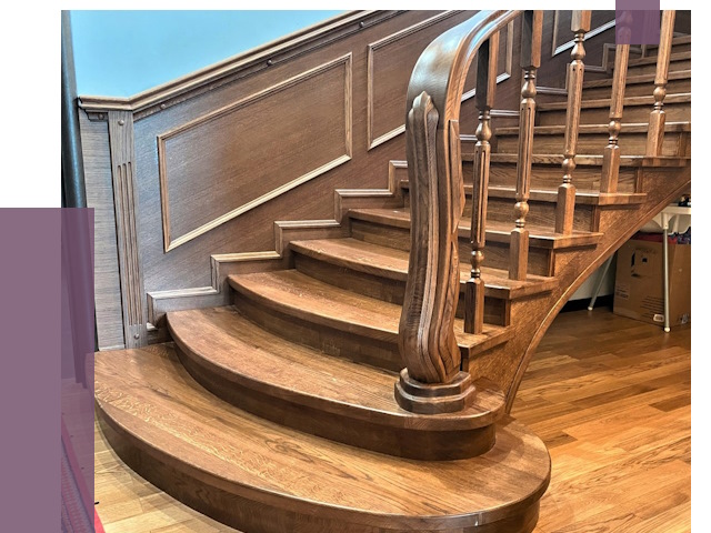 Дубовые лестницы под ключ в Сорочинске от 178158 руб. — ПРОЛЁТ-Срч