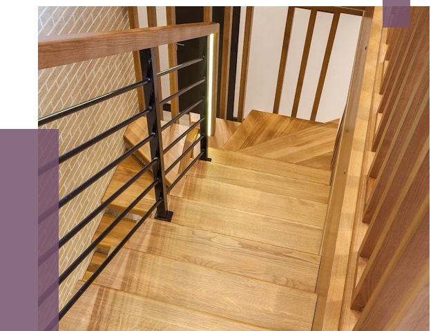 Лестницы из ясеня в Сорочинске под ключ от 10121 руб. 