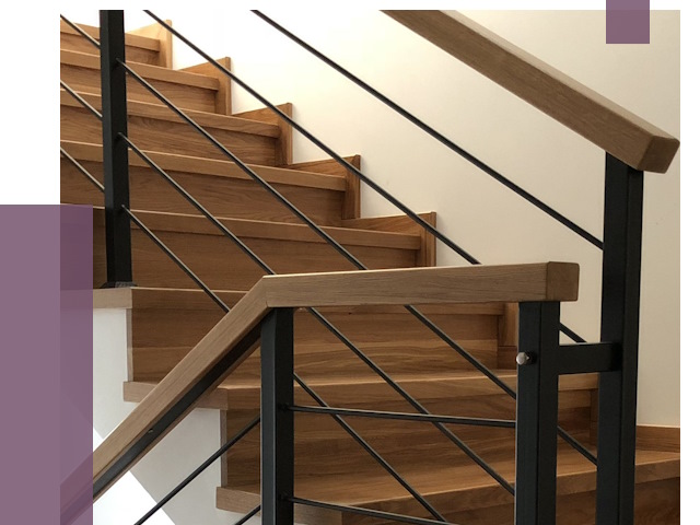 Обшивка металлической лестницы деревом в Сорочинске от 4389 руб.