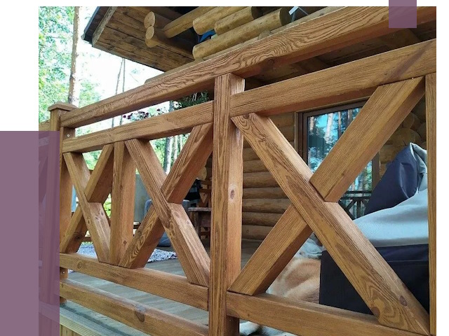 Деревянные перила под ключ в Сорочинске от 7746 руб. 