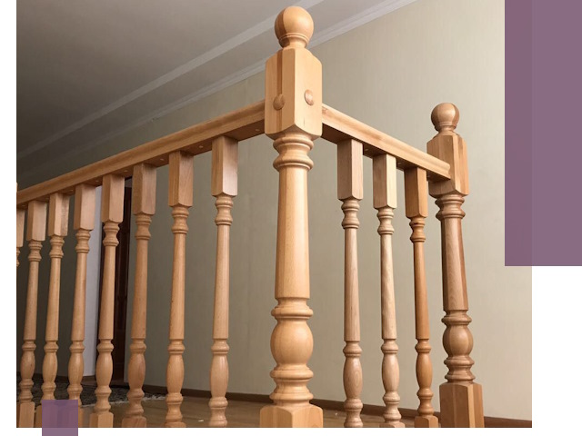 Деревянные перила на заказ в Сорочинске: монтаж и изготовление