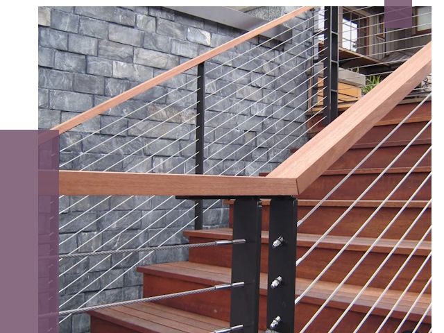 Тросовые перила под ключ в Сорочинске от 7849 руб. 