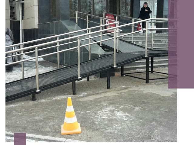 Стационарные пандусы под ключ в Сорочинске — изготовление и монтаж