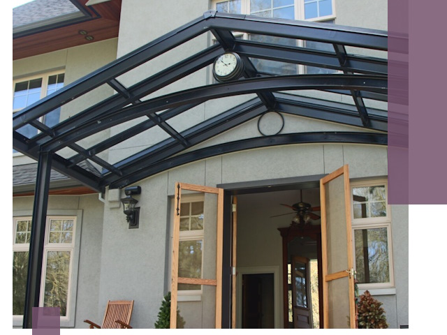 Изготовление и монтаж навесов и козырьков в Сорочинске