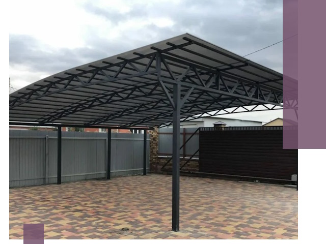 Недорогие навесы под ключ в Сорочинске — изготовление и монтаж