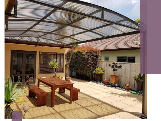 Навесы во двор под ключ в Сорочинске — изготовление и монтаж