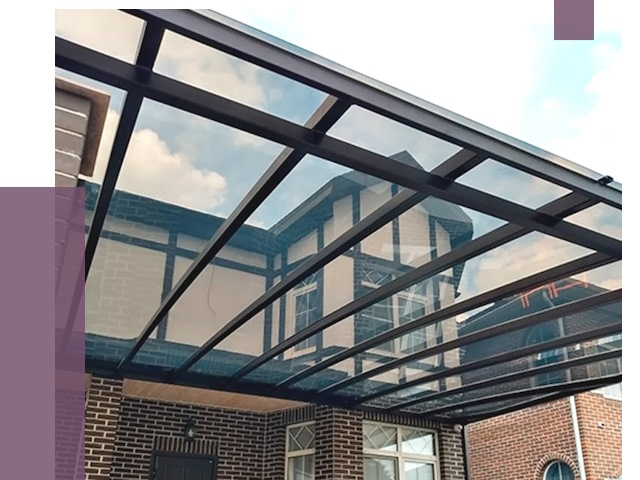 Навесы из поликарбоната в Сорочинске от 8696 руб. под ключ — ПРОЛЁТ-Срч