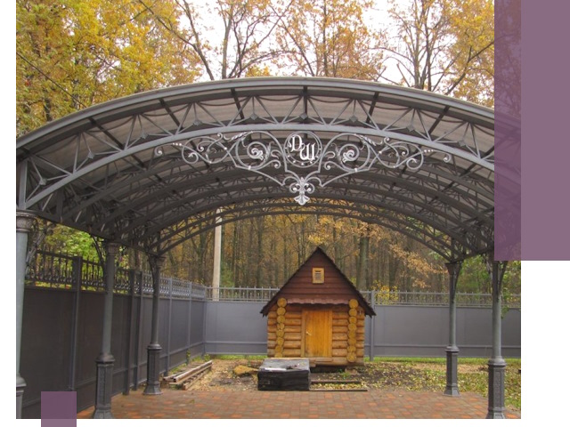 Кованые навесы премиум-класса под заказ в Сорочинске