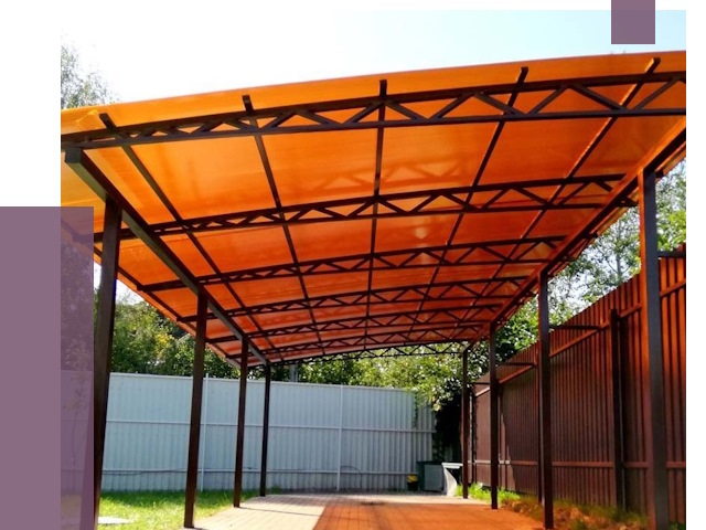 Односкатные навесы под ключ в Сорочинске от 13271 руб. 