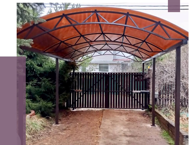 Арочные навесы в Сорочинске от 12858 руб. — изготовление и монтаж | ПРОЛЁТ-Срч