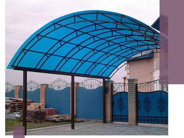 Арочные навесы под ключ в Сорочинске — изготовление и монтаж