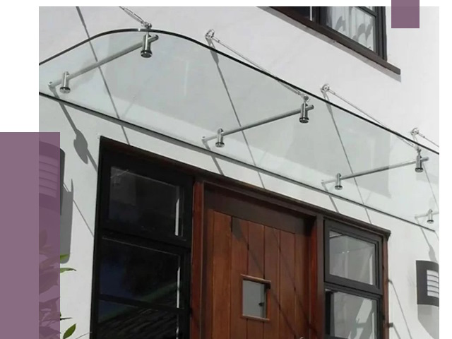 Стеклянные козырьки в Сорочинске от 19107 руб. | ПРОЛЁТ-Срч