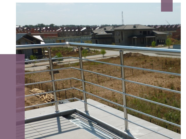 Парапеты из нержавеющей стали в Сорочинске от 8056 руб. за м² | ПРОЛЁТ-Срч