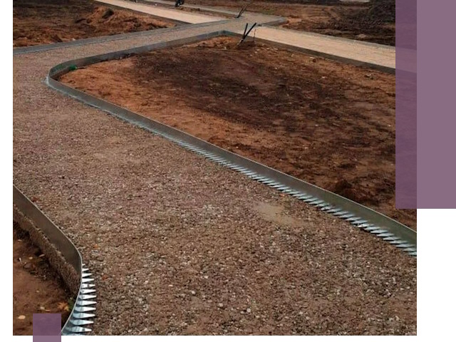 Металлические бордюры под ключ в Сорочинске — изготовление и монтаж