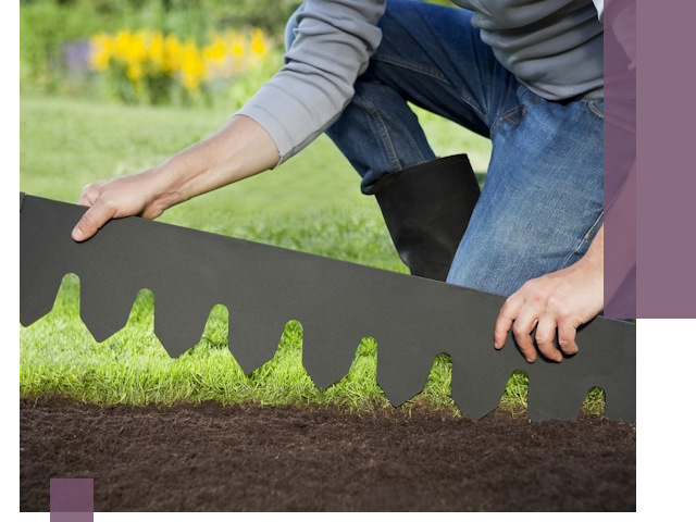 Металлические бордюры для газона в Сорочинске — изготовление и монтаж