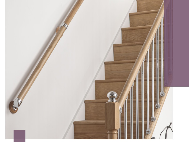 Пристенные поручни из стали и нержавейки под монтаж в Сорочинске