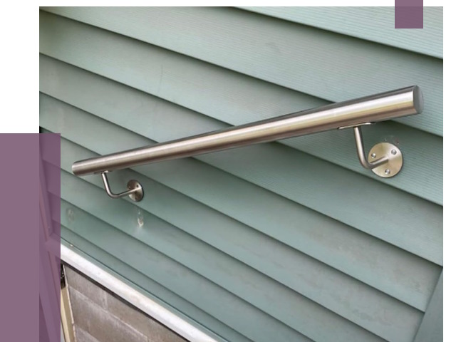 Поручни из нержавеющей стали в Сорочинске от 7746 руб.  | ПРОЛЁТ-Срч